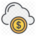 Nuvem Icone De Nuvem Moeda Icon