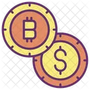 Dolar Bitcoin Dolar Y Bitcoin Dolar Icono