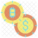 Dolar Bitcoin Dolar Y Bitcoin Dolar Icono