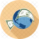 Dollar Dollars Global Icon
