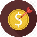 Dollar Dollars Targeted Icon