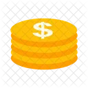 Dollar Coins Business Icon