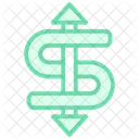 Dollar Sign Duotone Line Icon Icon