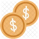 Dollar Coins Currency Icon