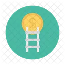 Dollar Coin Ladder Icon