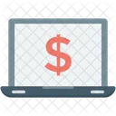 Dollar Laptop Pc Icon
