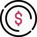 Dollar Coin Currency Icon