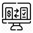 Dollar Online Computer Icon