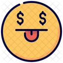 Dollar Emot Happy Icon