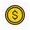 Dollar Coin Currency Icon