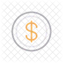 Dollar Coin Money Icon