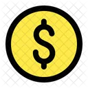 Dollar Coin Currency Icon