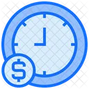 Dollar Schedule Clock Icon