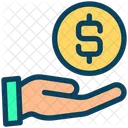 Dollar Hand Payment Icon