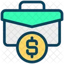 Dollar Bag Briefcase Icon