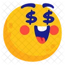 Dollar Money Emoticons Icon