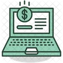 Dollar Computer Business Icon