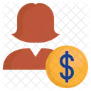 Dollar Coin User Icon