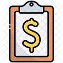 Clipboard Dollar Finance Icon