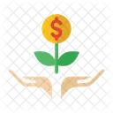 Dollar Growth Hand Icon
