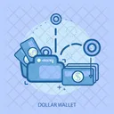 Dollar Wallet Saving Icon