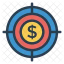 Dollar Goal Target Icon