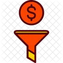 Dollar Filter Funnel Icon