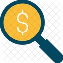 Dollar Find Mafnifier Icon