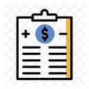 Dollar Clipboard Document Icon