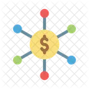 Dollar Network Connection Icon