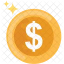 Dollar Coin Money Icon