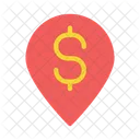Dollar Location Pin Icon
