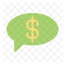 Dollar Message Chat Icon