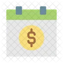 Dollar Calendar Money Icon