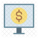 Dollar Monitor Screen Icon