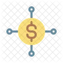 Dollar Network Technology Icon