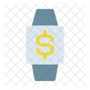Dollar Wristwatch Money Icône