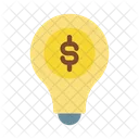 Dollar Idea Bulb Icon