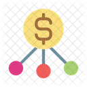Dollar Network Technology Icon