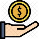 Dollar Economy Hand Icon