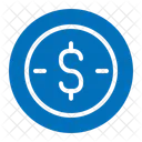 Dollar Coin Currency Icon