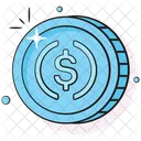 Dollar Coin Crypto Icon
