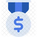 Dollar-Abzeichen  Symbol