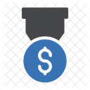 Dollar-Abzeichen  Symbol