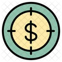 Dollar aim  Icon