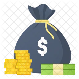 Dollar and coin bag  Icon