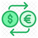 Dollar And Euro Exchange  Icon