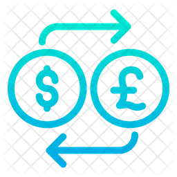 Dollar And Pound Exchange  Icon