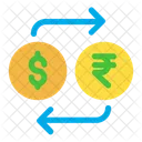 Dollar And Rupees Exchange  Icon