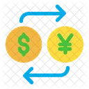 Dollar And Yen Exchange  Icon